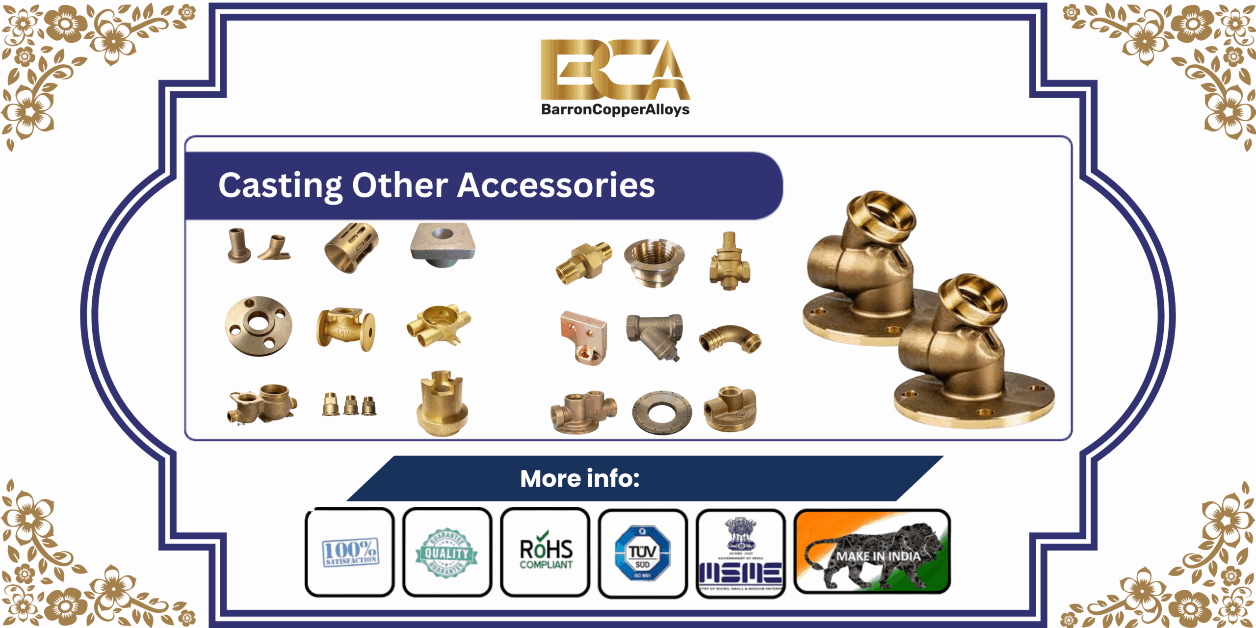 Copper Rod Cable Clamps