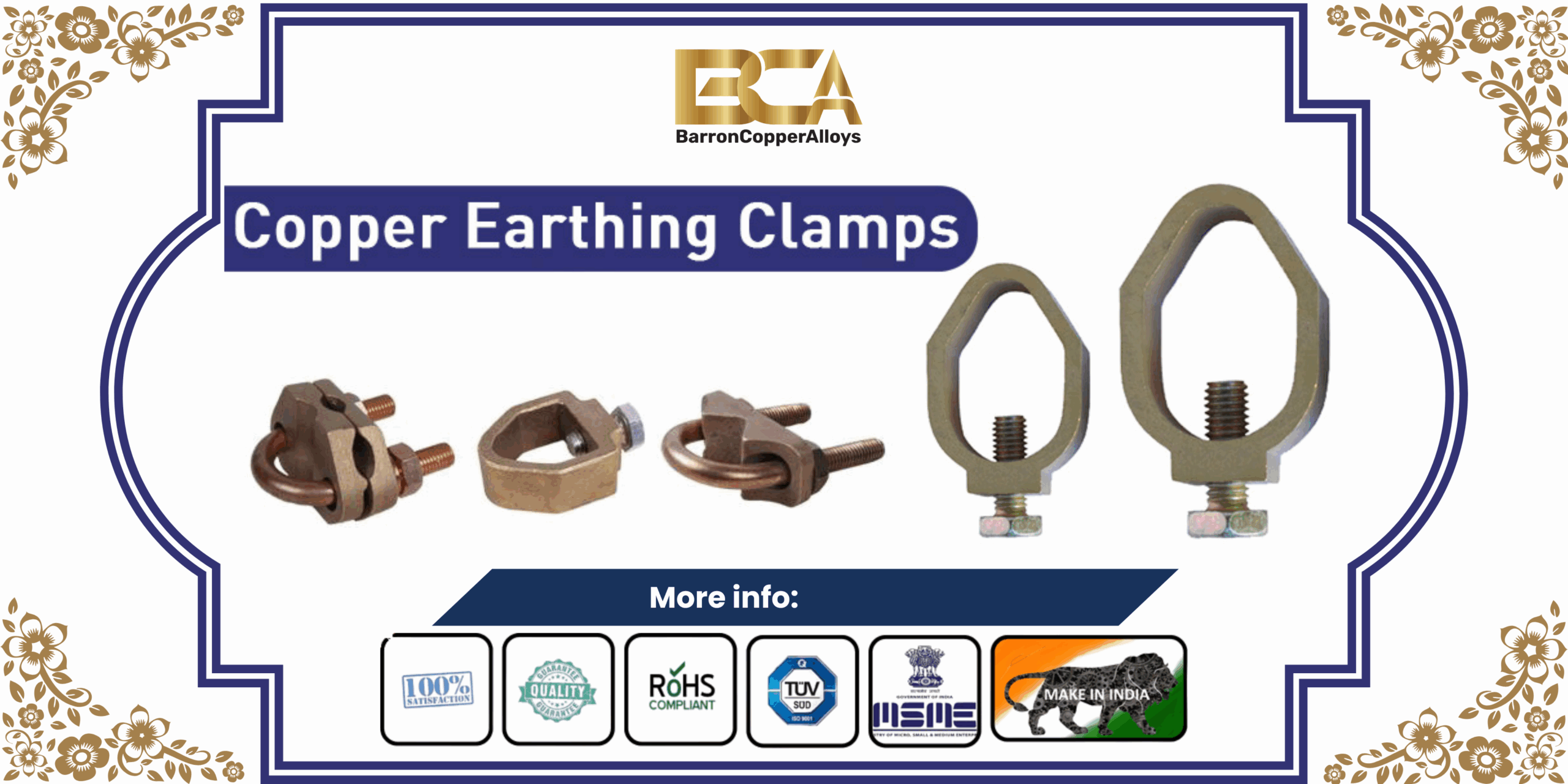 Copper Earthing Clamps