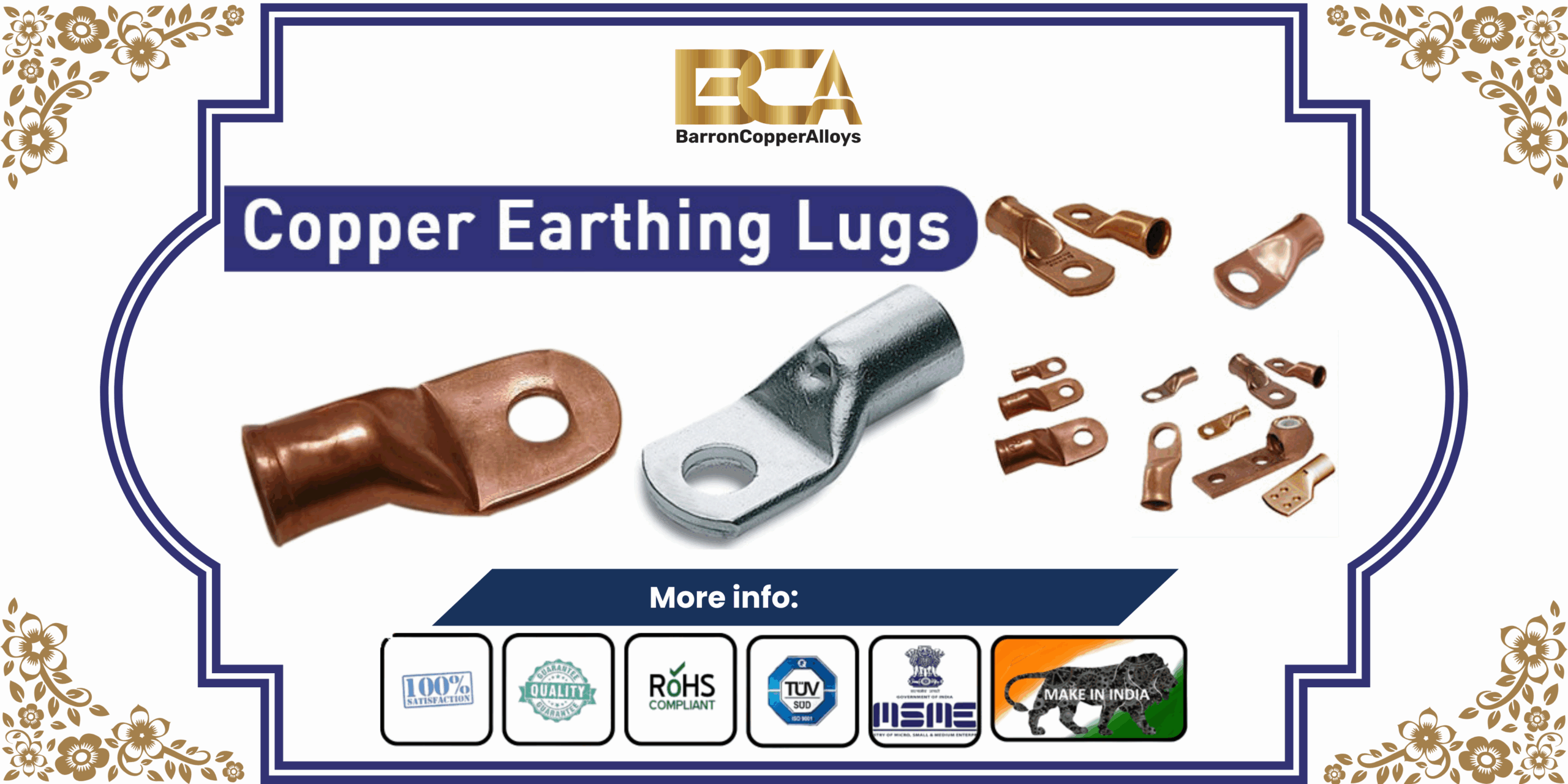 Copper Earthing Lugs
