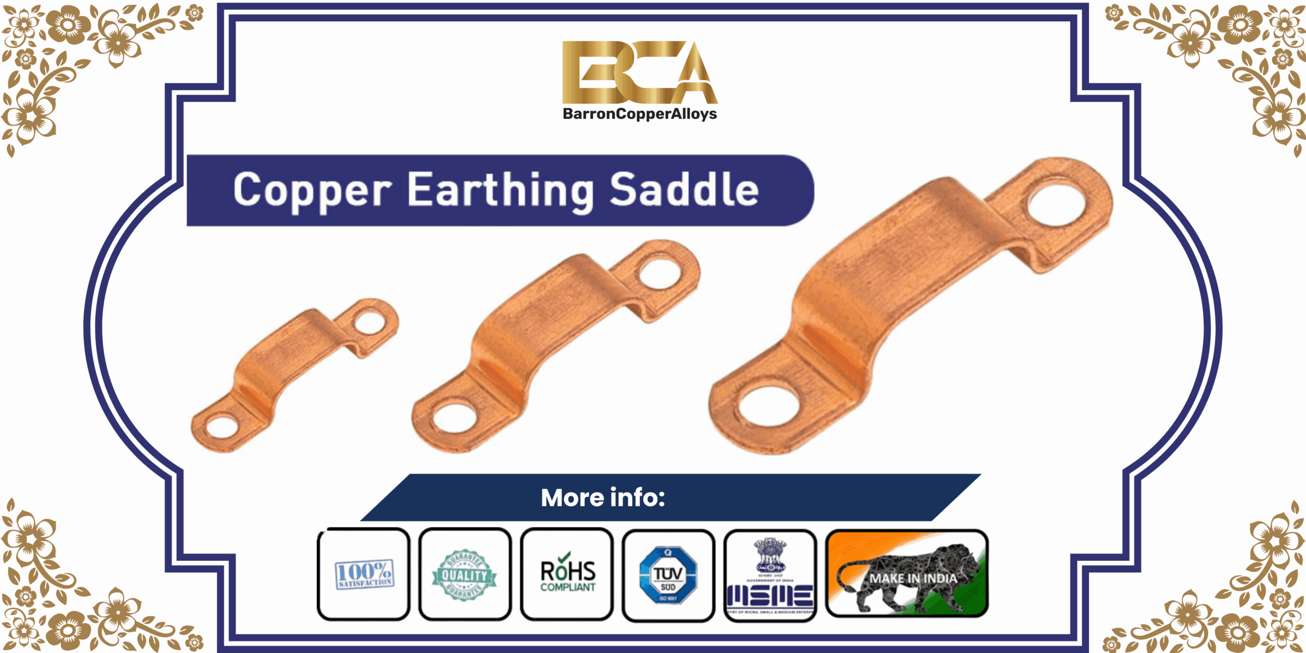 Copper Earthing Saddle
