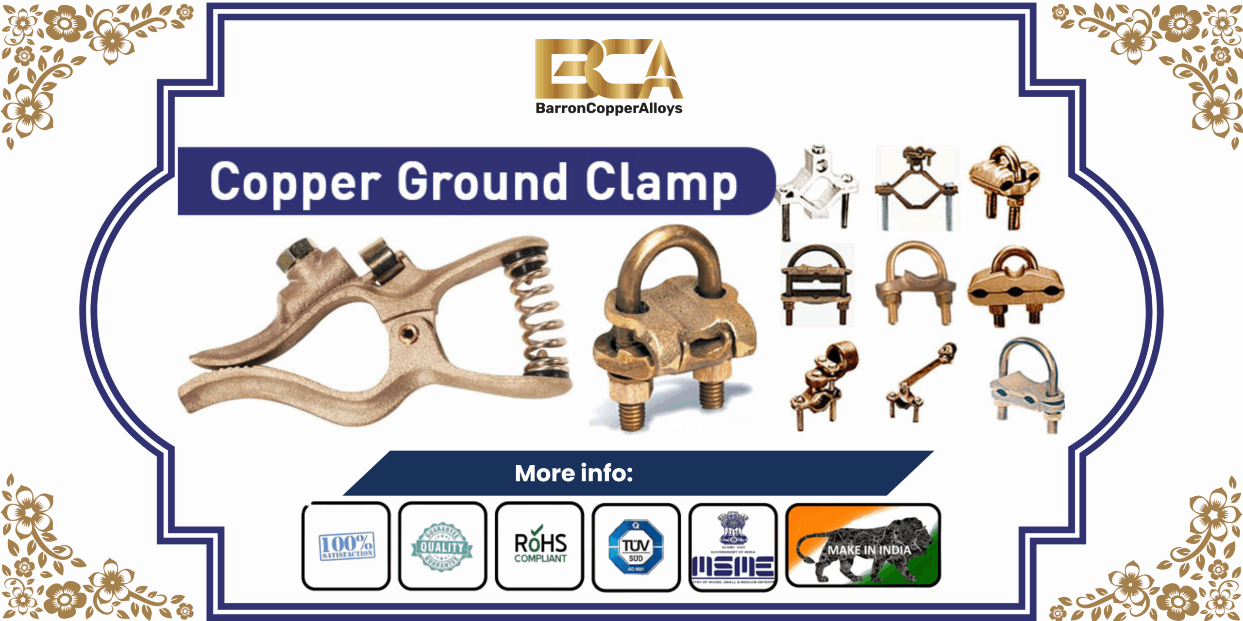 Copper Ground Clamp