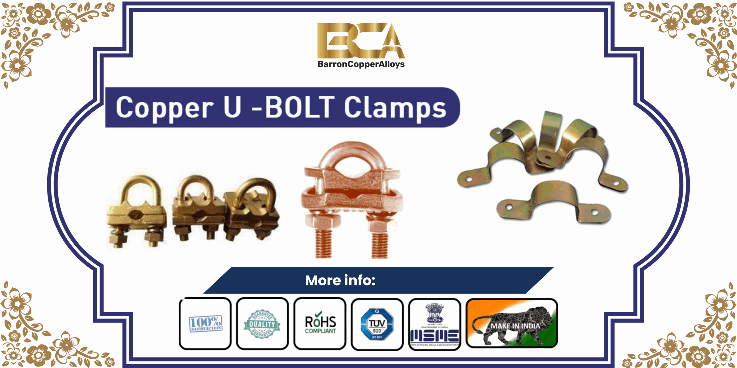 Copper U-BOLT Clamps