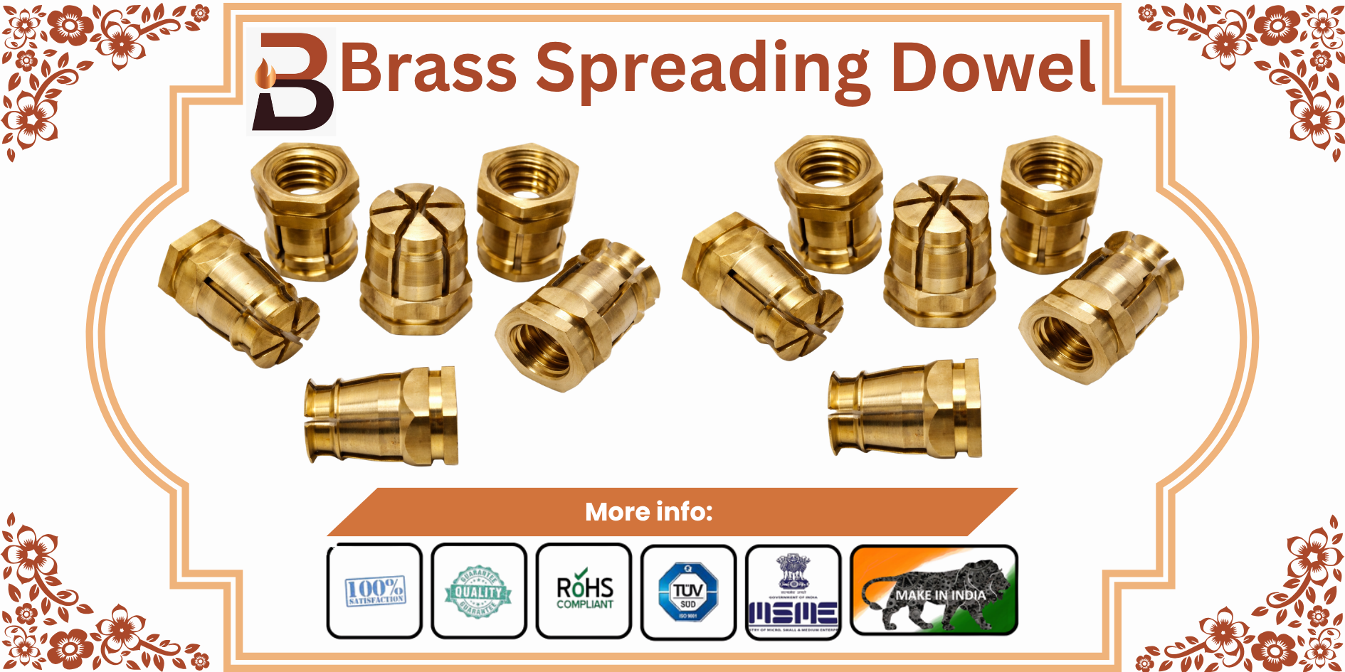 Brass Spreading Dowels