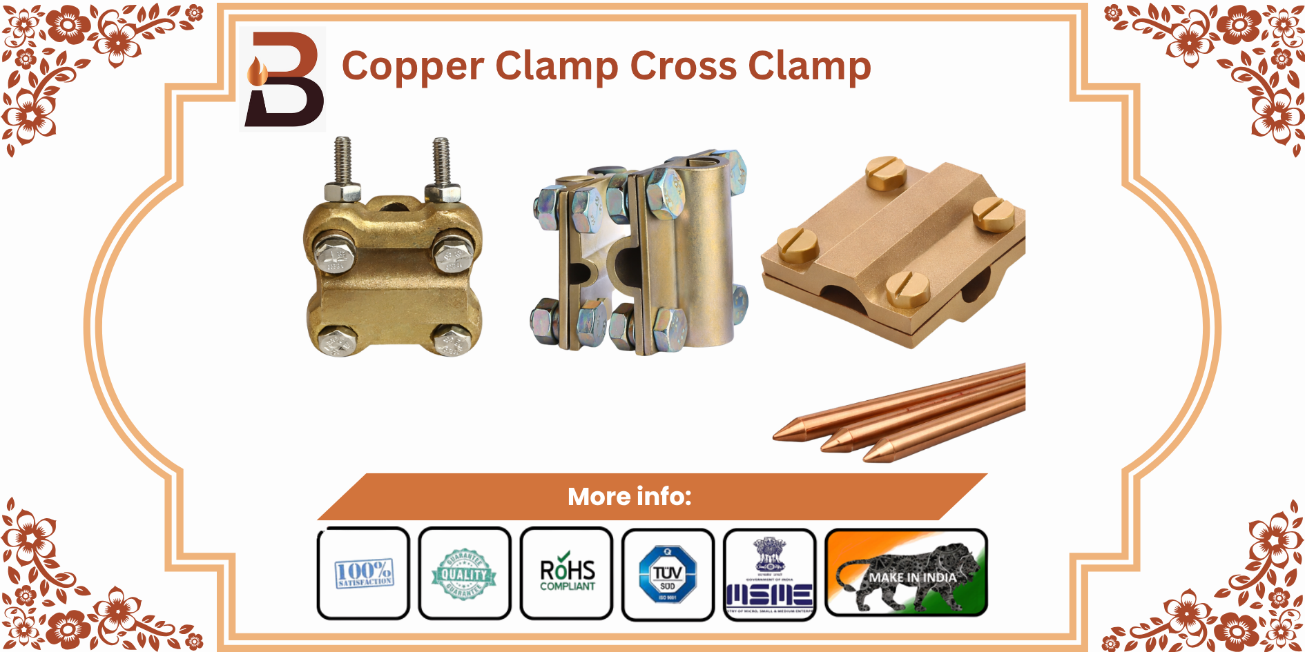 Copper Clamp Cross Clamp