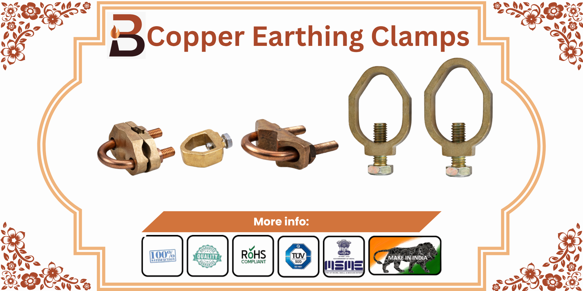 Copper Earthing Clamps
