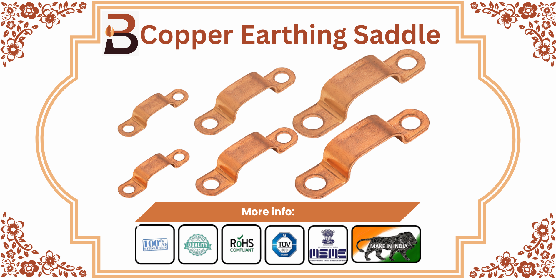 Copper Earthing Saddle