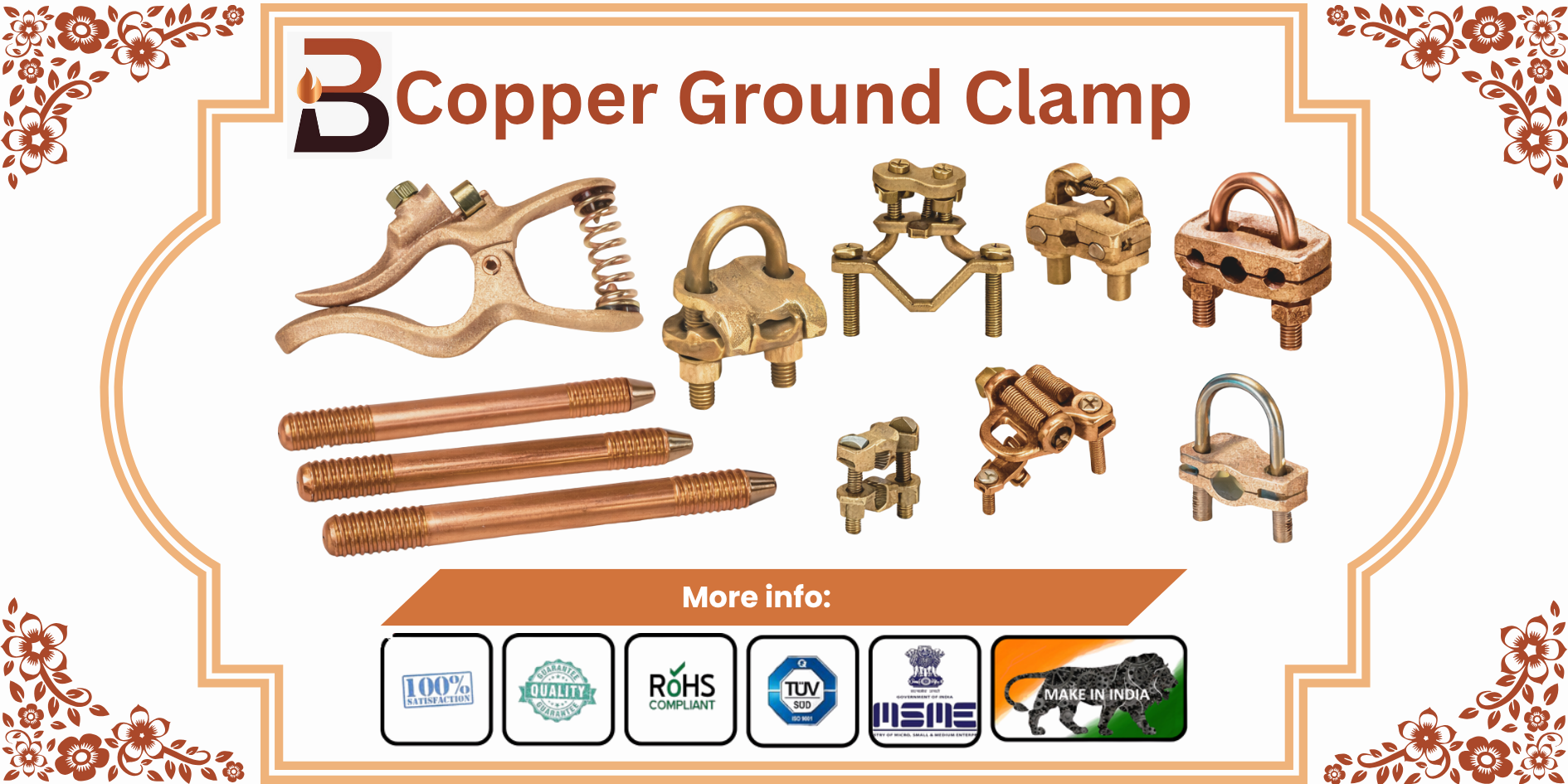 Copper Ground Clamp