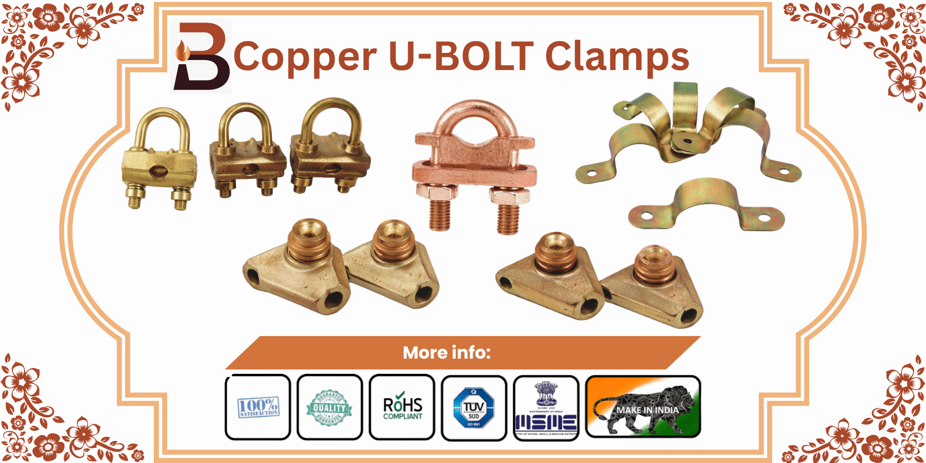 Copper U-BOLT Clamps
