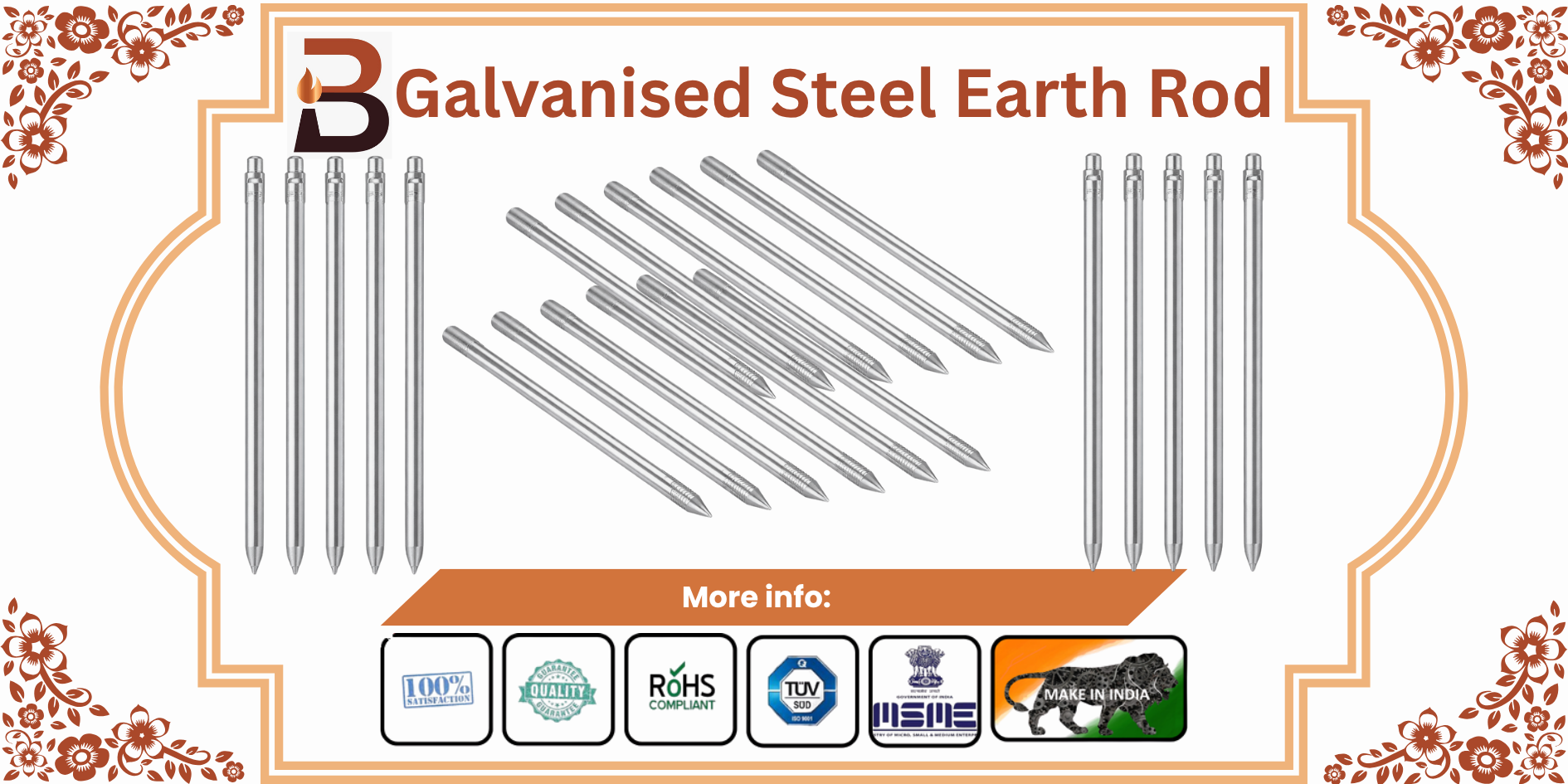 Galvanised Steel Earth Rod