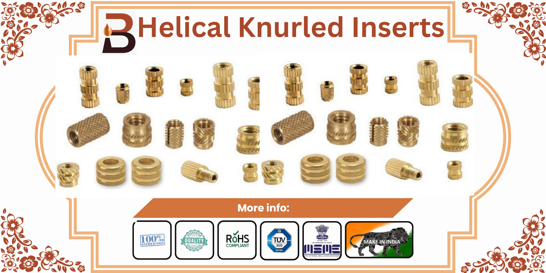 Helical Knurled Inserts