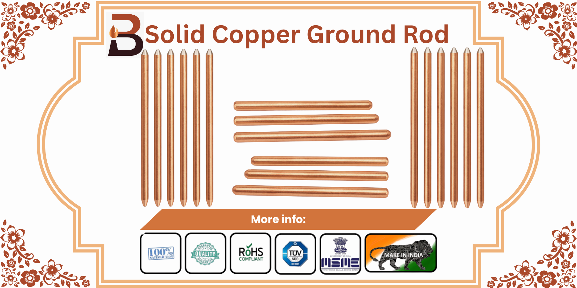 Solid Copper Ground Rod