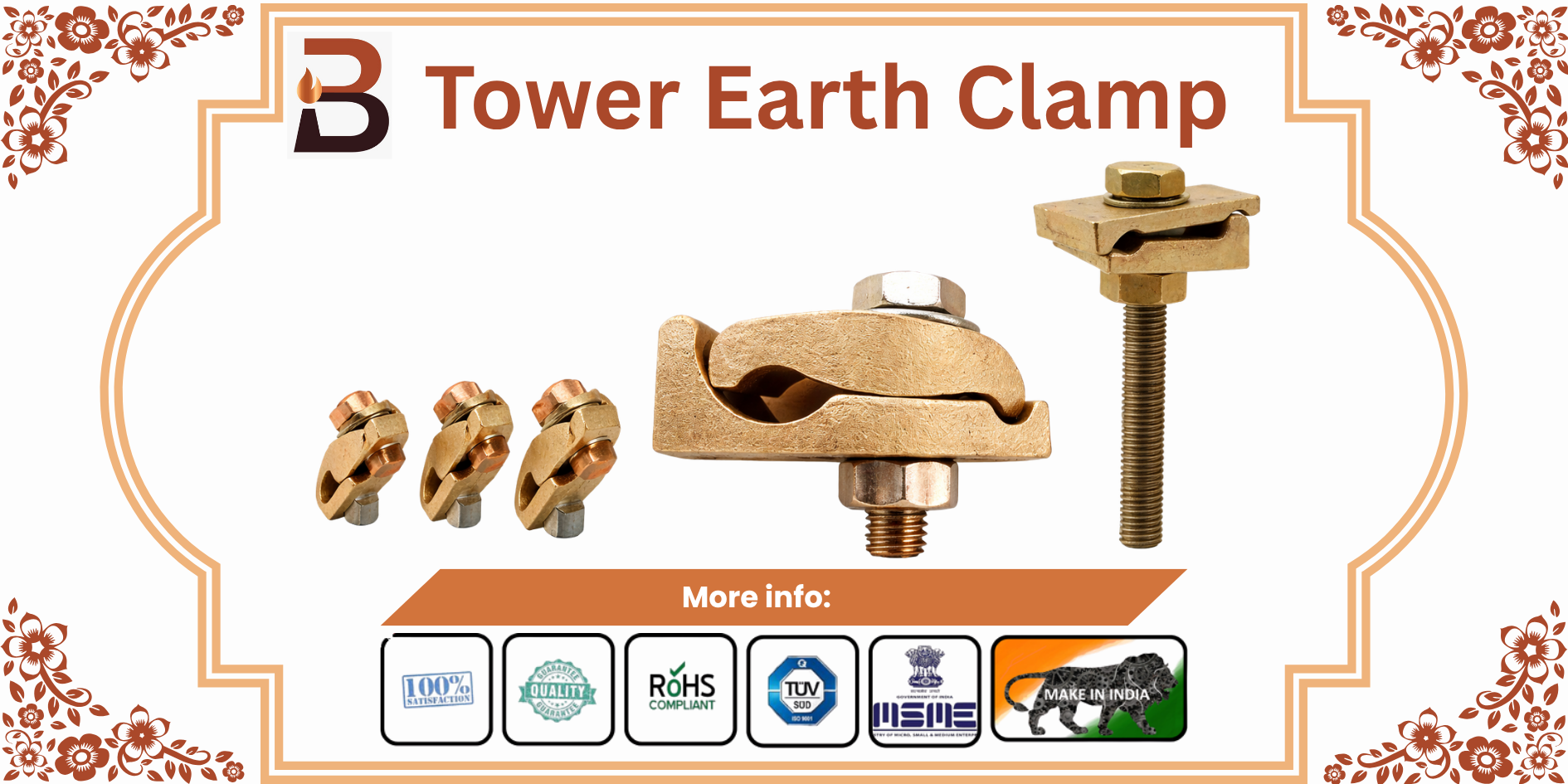 Tower Earth Clamp