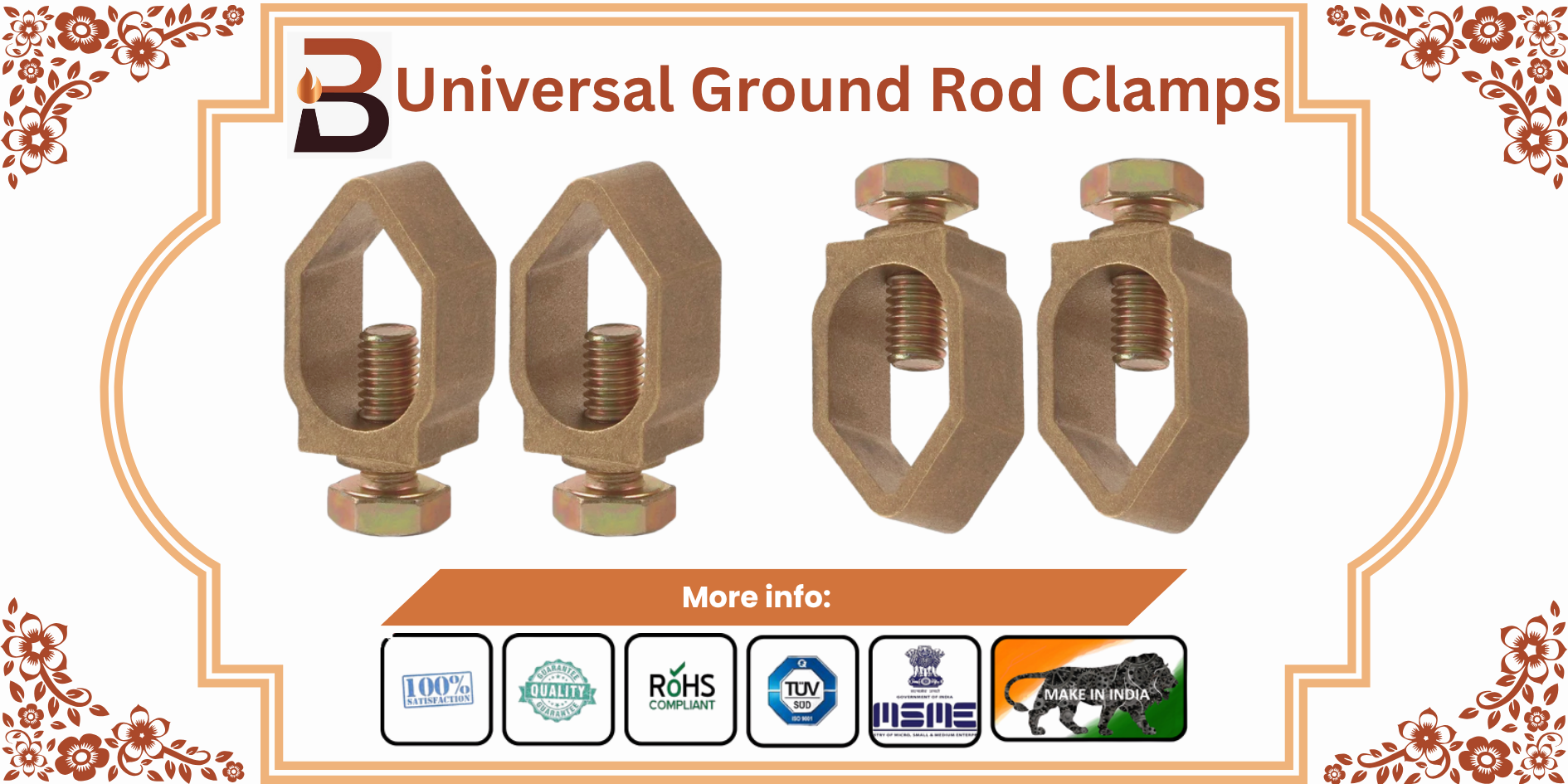 Universal Ground Rod Clamps