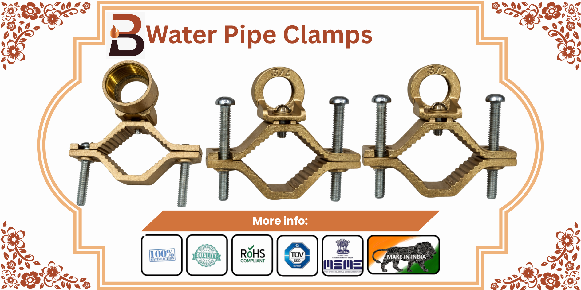Water Pipe Clamps-Other Design