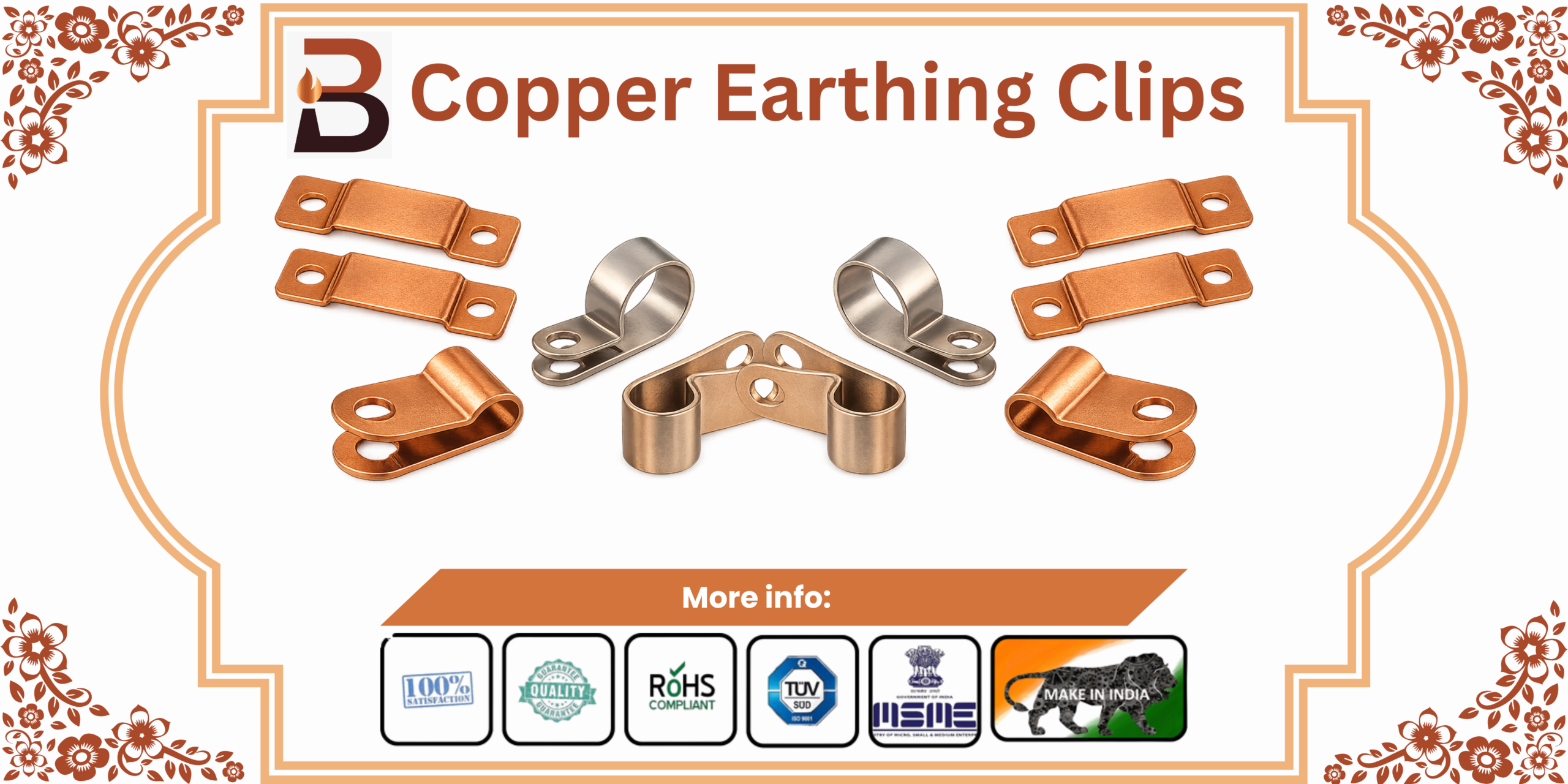 Copper Earthing Clips